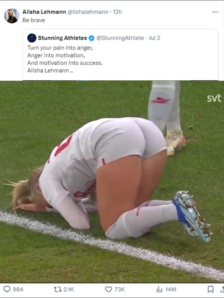 美女球员莱曼转发自己受伤跪地视频，网友质疑：就是想秀身材